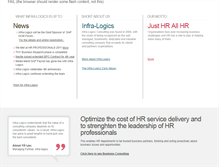 Tablet Screenshot of infra-logics.com